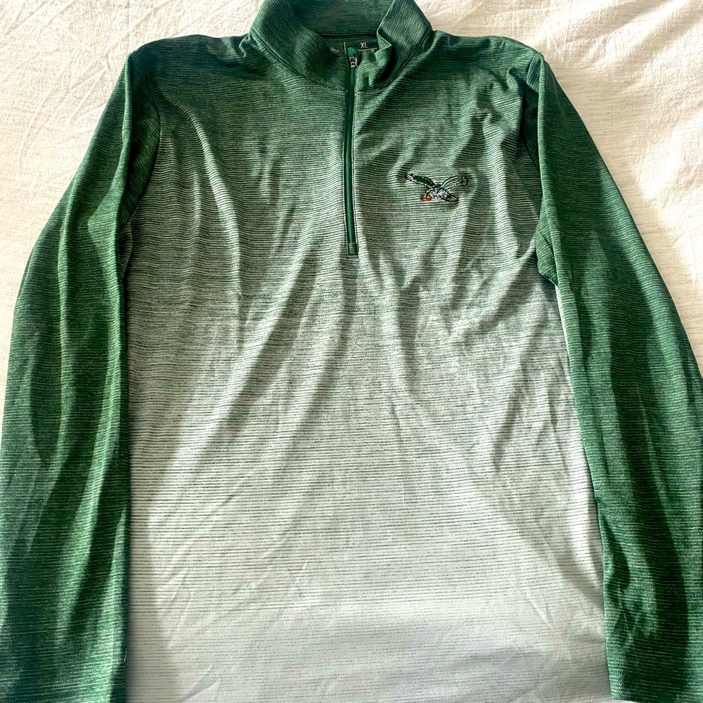 Philadelphia Eagles Retro logo Antigua Quarter Zip